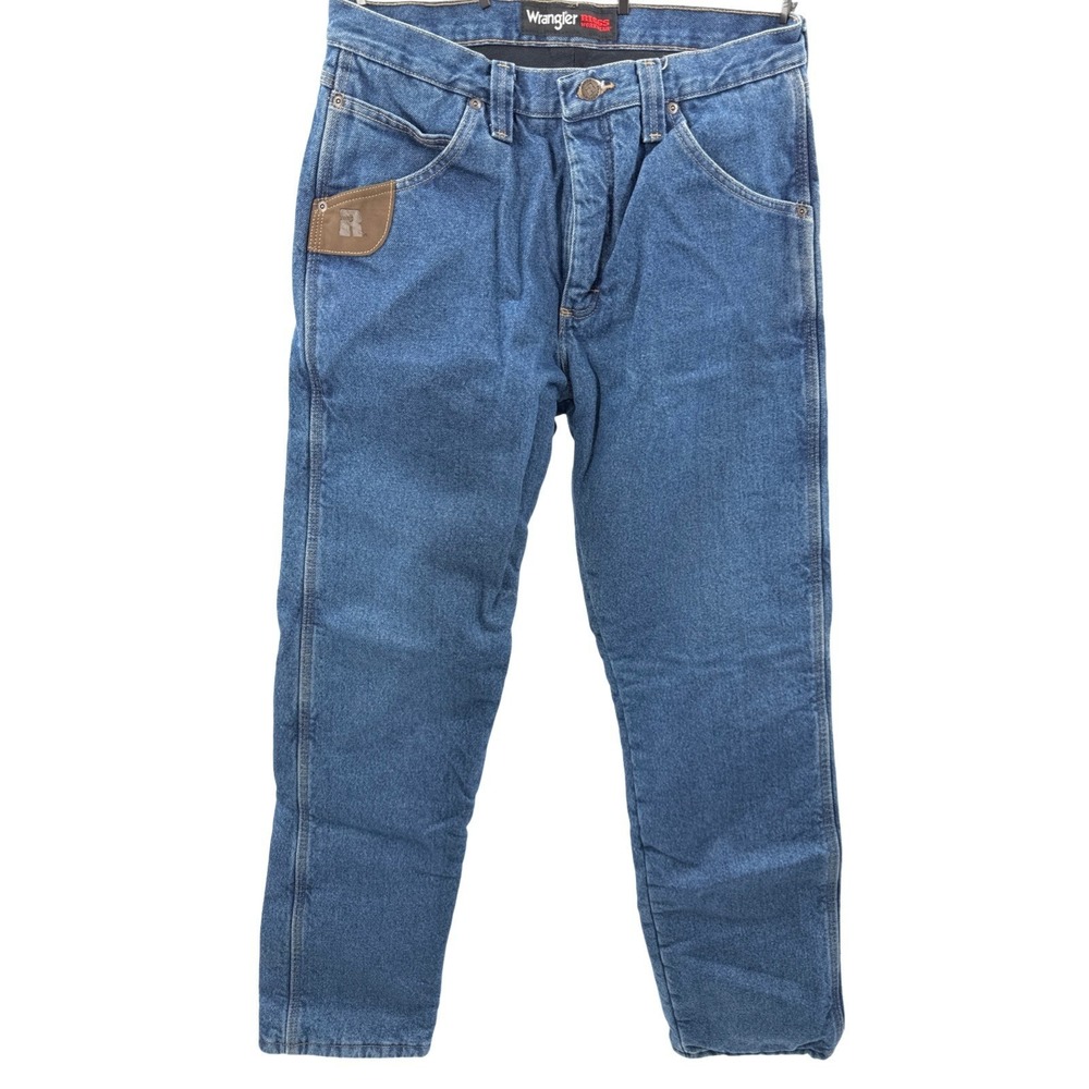 Wrangler Riggs Lined Work Jeans Size 32x34 Relaxed Fit Denim